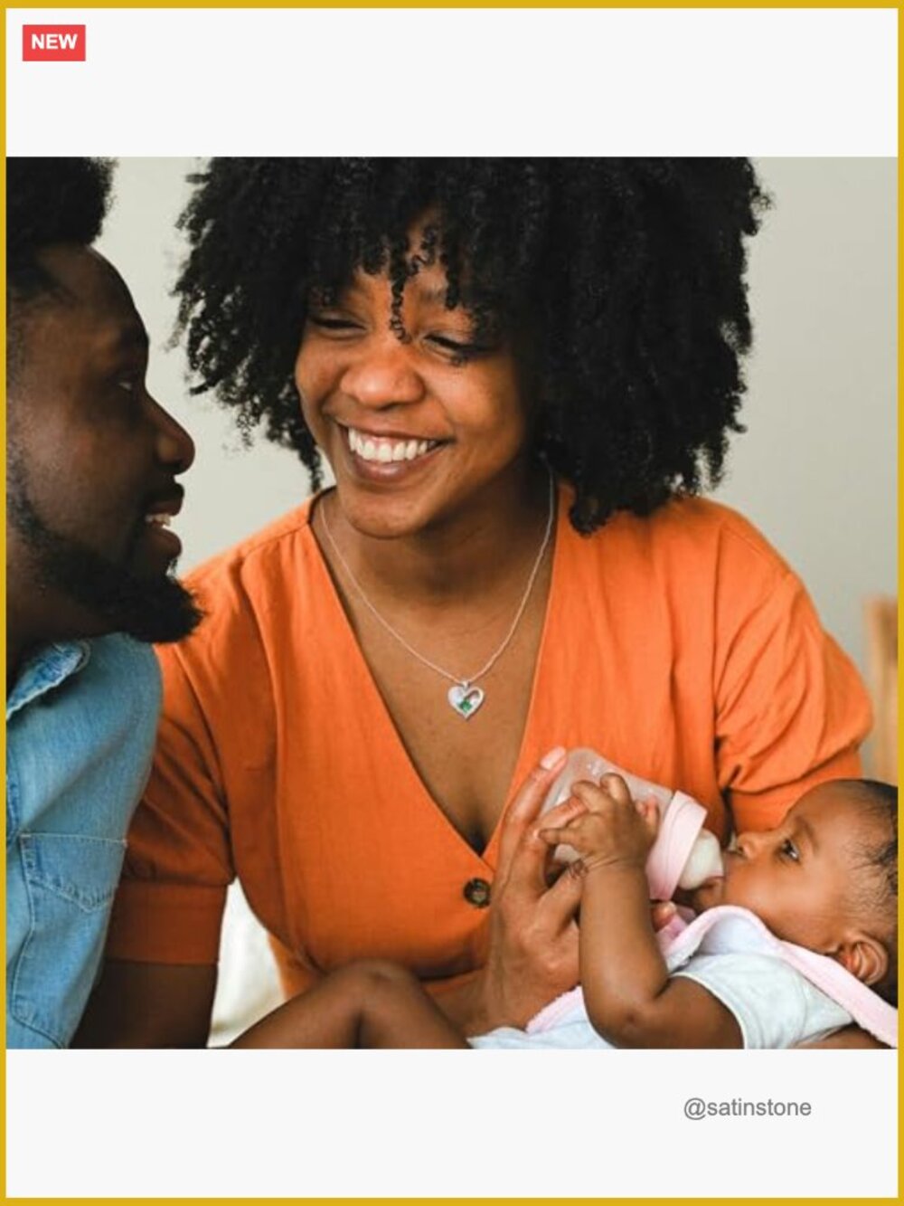 Sterling Silver Mom Birthstone Love Heart Pendant Necklace 18" - Picture 4 of 7